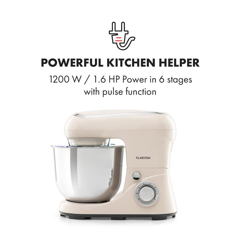 Bella Pico 2G Küchenmaschine Rührmaschine | 1300 W / 1,7 PS in 6
